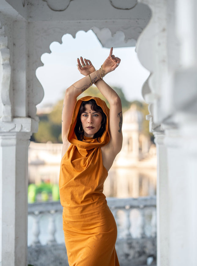 Nyx Hooded Dankini jurk Oker