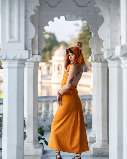 Nyx Hooded Dankini jurk Oker