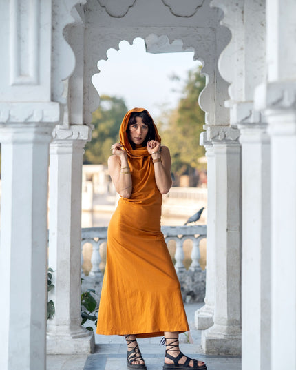 Nyx Hooded Dankini jurk Oker