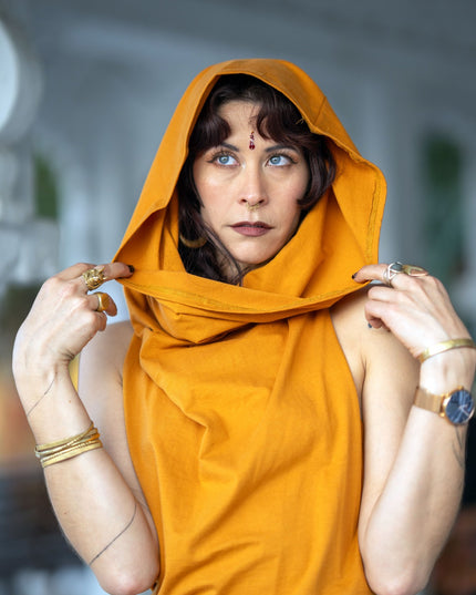 Nyx Hooded Dankini jurk Oker