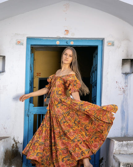 Vaiana Sommerkleid Sonnenblumengelb 