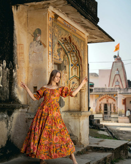 Vaiana Sommerkleid Sonnenblumengelb 