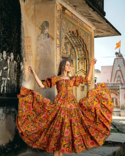 Vaiana Sommerkleid Sonnenblumengelb 
