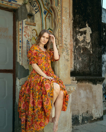 Vaiana Sommerkleid Sonnenblumengelb 