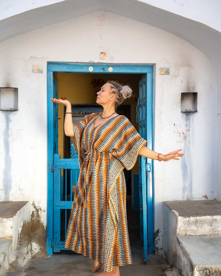 Kaftan lang Streep