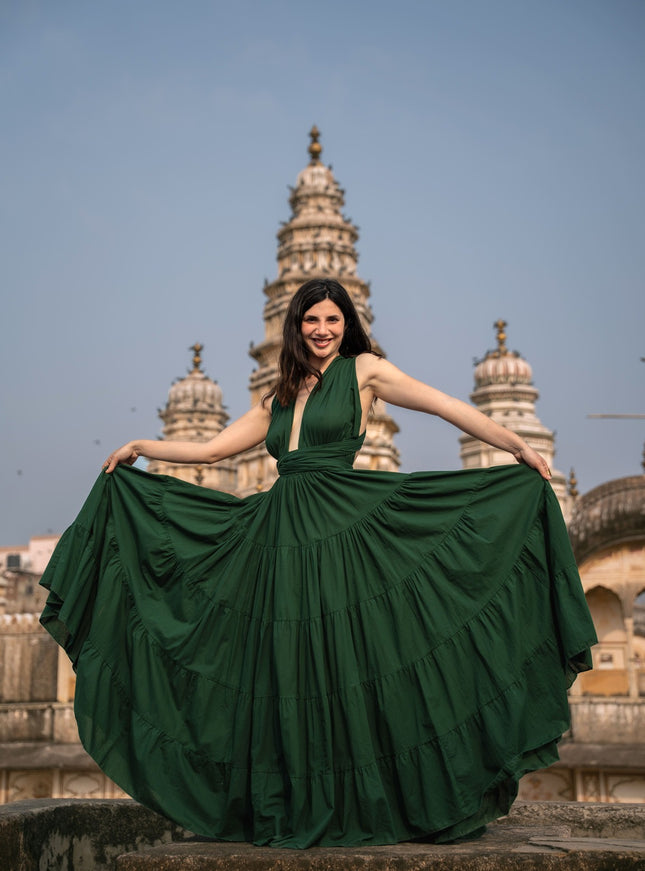 Durga - de ultieme zomerjurk Groen