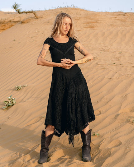 Ysolde jurk Zwart