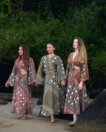 Mystic Mesa Wrap Skirt Black