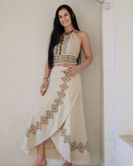 Mystic Mesa Zomertop Gebroken Wit