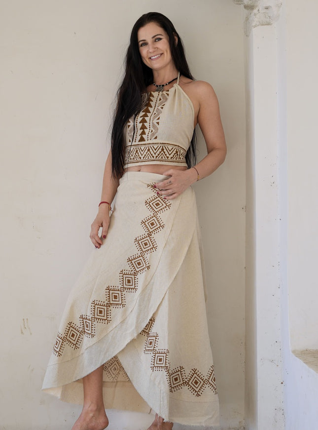 Mystic Mesa Zomertop Gebroken Wit