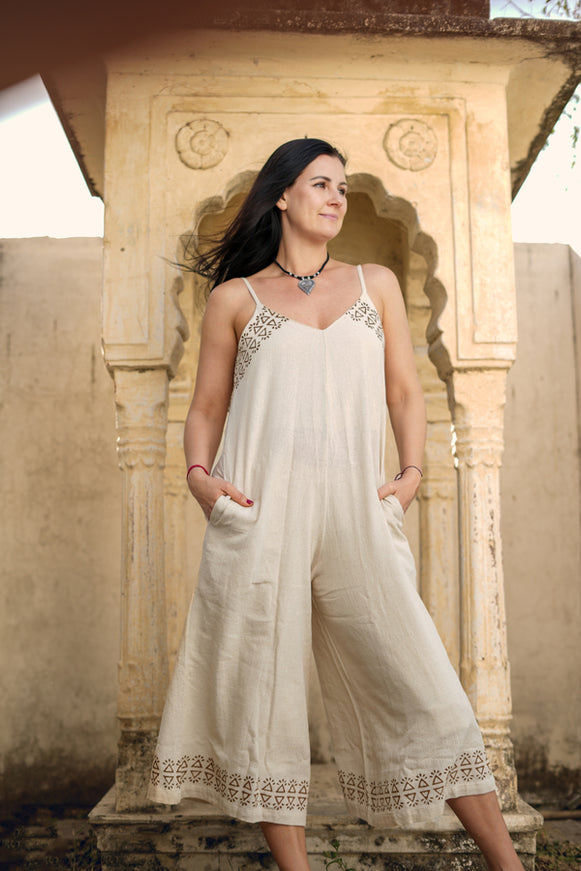 Sunlit Trails Jumpsuit Gebroken Wit