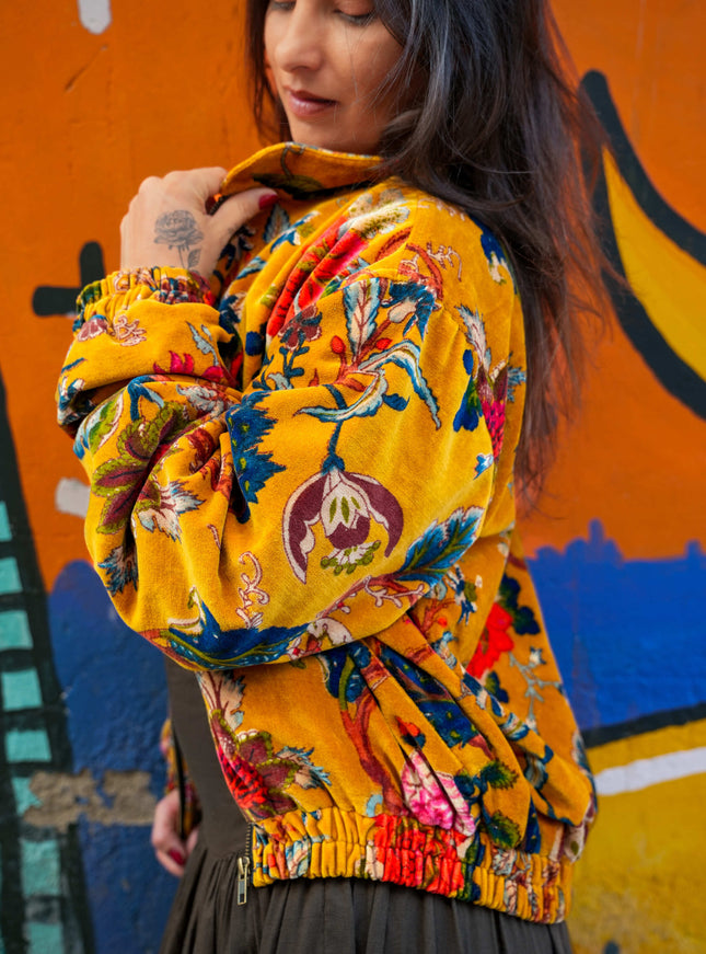 Velvet Rebel Jas Oker Geel
