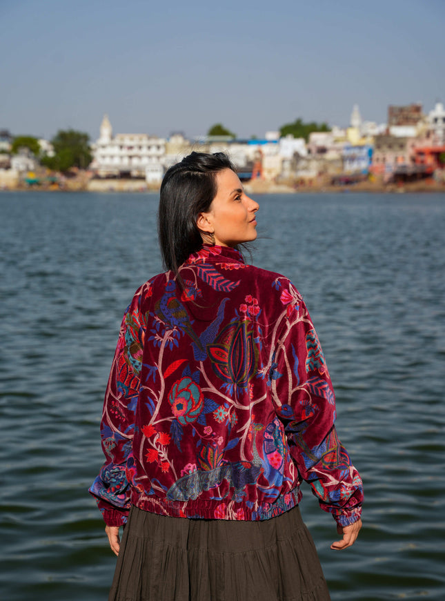 Velvet Rebel Jas Marroon Rood