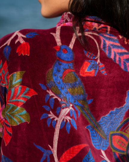 Velvet Rebel Jas Marroon Rood