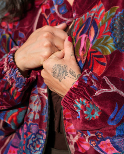 Velvet Rebel Jas Marroon Rood