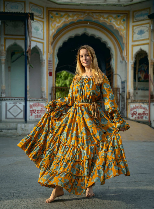 Lilith bohemian lange jurk