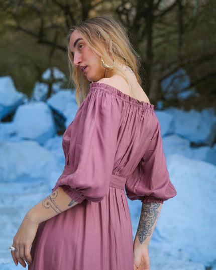 Luna Dress Oud Roze