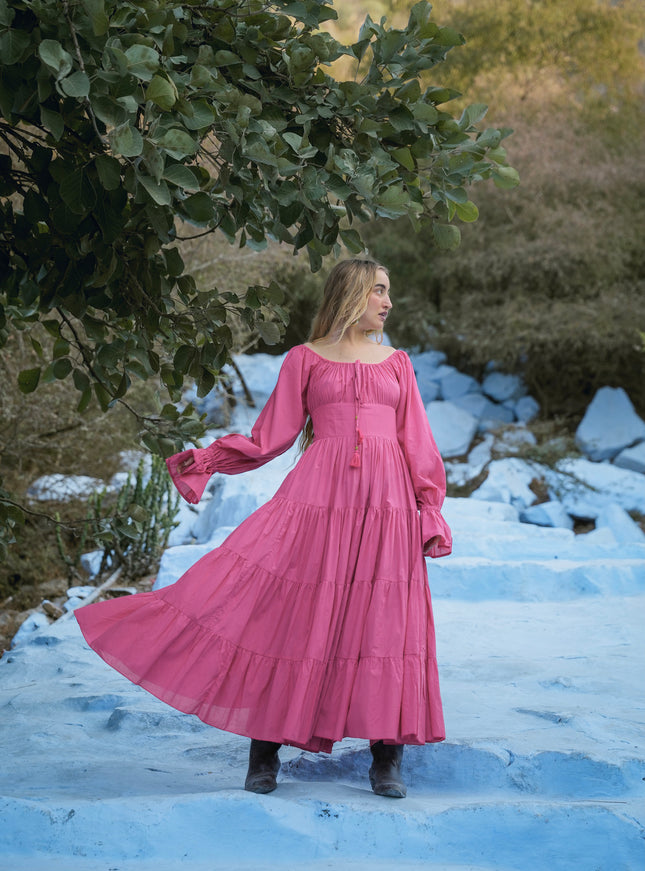 Vaiana Lange Jurk Roze
