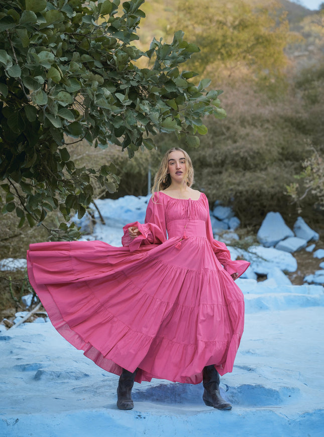 Vaiana Lange Jurk Roze
