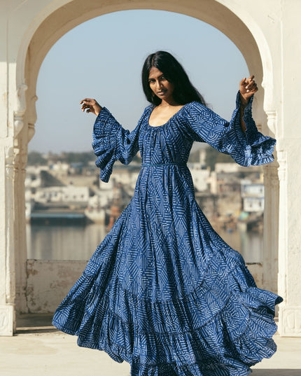 Lilith bohemian lange jurk