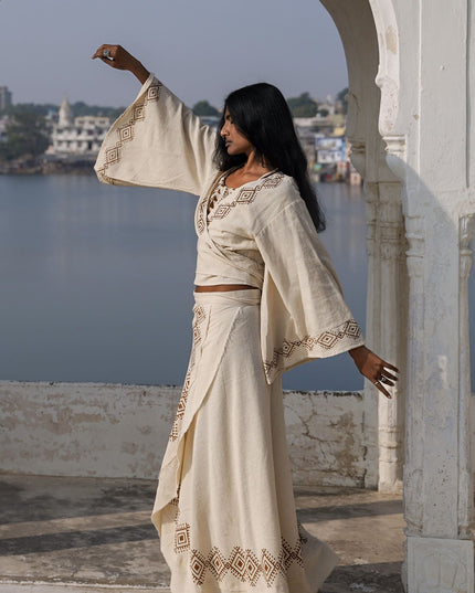 Mystic Mesa wikkeltop Off White