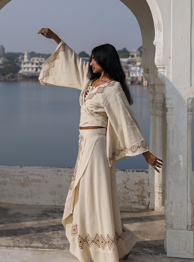 Mystic Mesa wikkeltop Off White