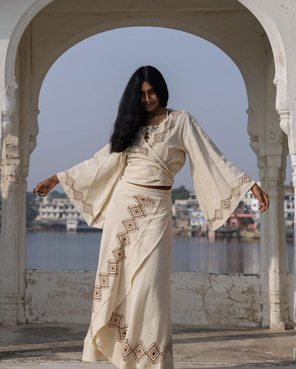 Mystic Mesa wikkeltop Off White