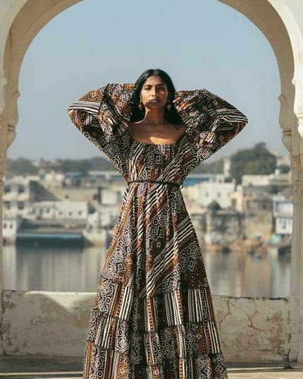 Lilith bohemian lange jurk