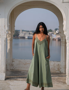 Sunlit Trails Jumpsuit Jadegroen