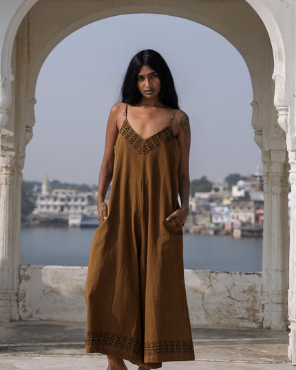 Sunlit Trails Jumpsuit Bruin