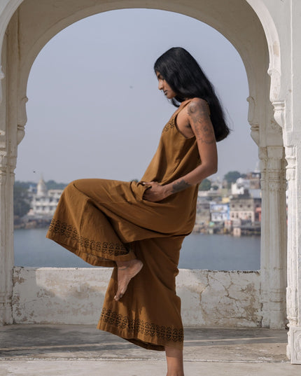 Sunlit Trails Jumpsuit Bruin