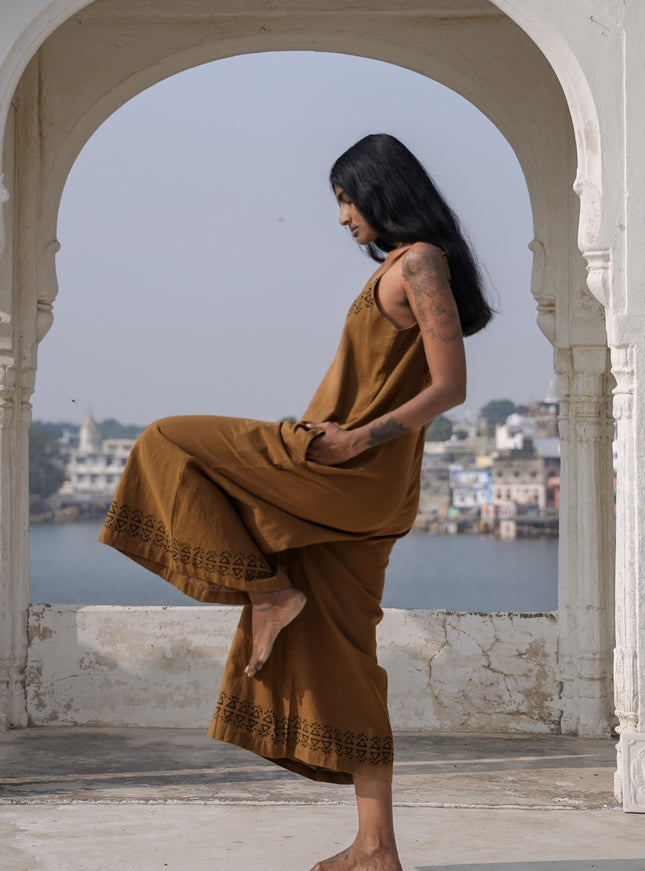 Sunlit Trails Jumpsuit Bruin