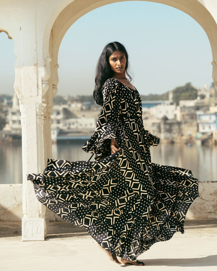 Lilith bohemian lange jurk