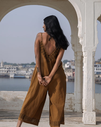 Sunlit Trails Jumpsuit Bruin