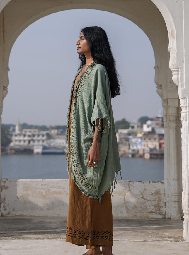 Terra Soul Kimono Jadegroen