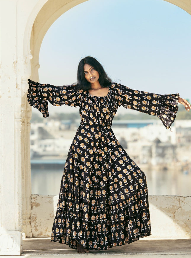 Lilith bohemian lange jurk