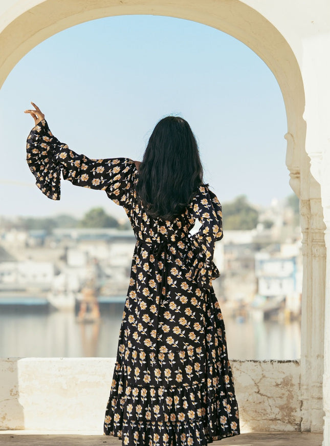 Lilith bohemian lange jurk