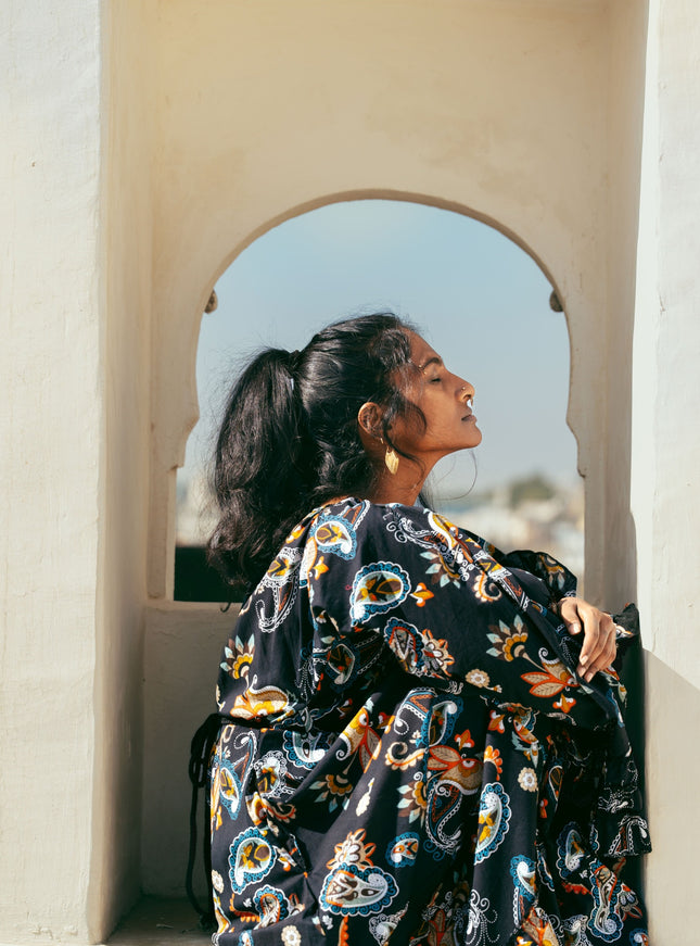 Lilith bohemian lange jurk