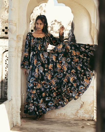 Lilith bohemian lange jurk