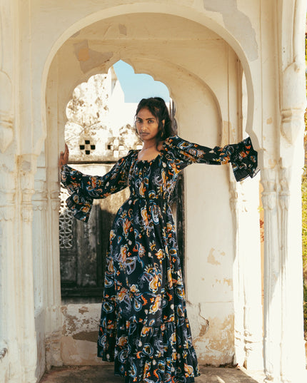 Lilith bohemian lange jurk