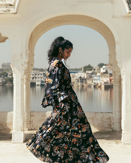 Lilith bohemian lange jurk