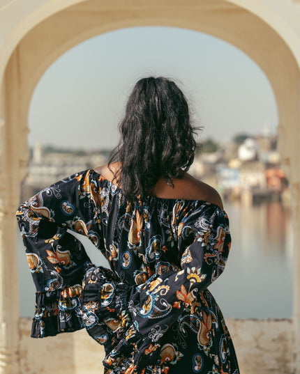 Lilith bohemian lange jurk