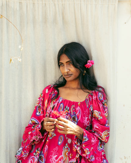 Lilith bohemian lange jurk