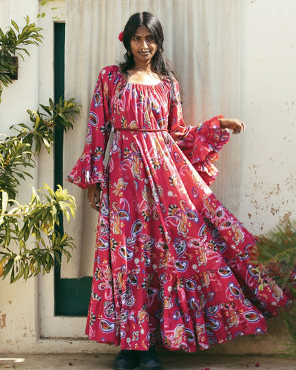 Lilith bohemian lange jurk