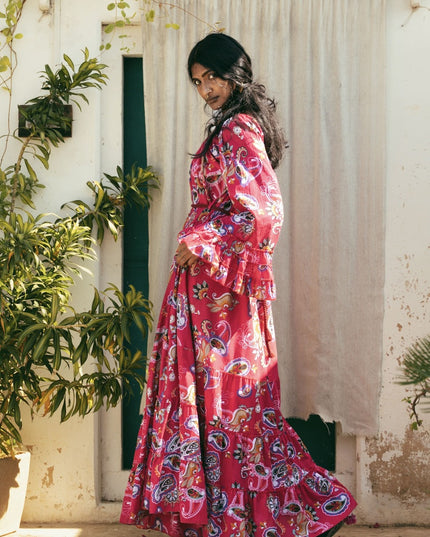 Lilith bohemian lange jurk