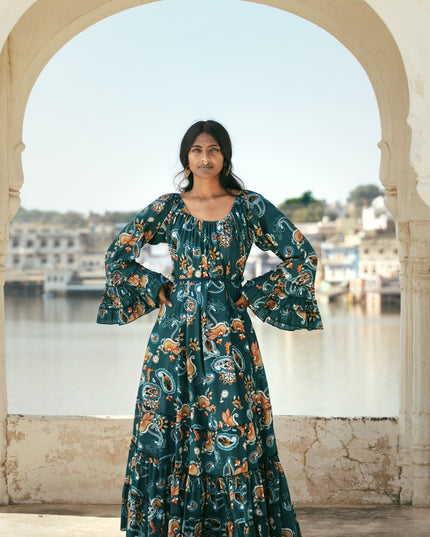 Lilith bohemian lange jurk