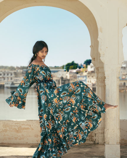 Lilith bohemian lange jurk