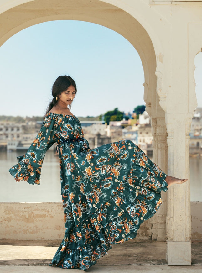 Lilith bohemian lange jurk