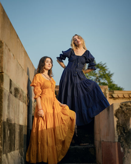 Vaiana Zomerjurk Donkerblauw