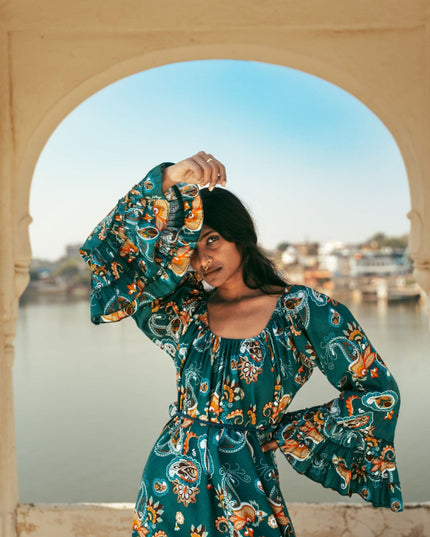 Lilith bohemian lange jurk